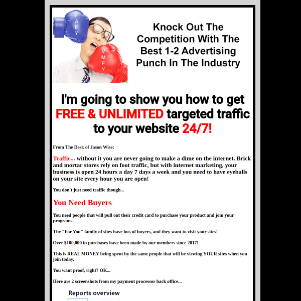 Want more traffic and signups? I highly recommended this free advertising system!