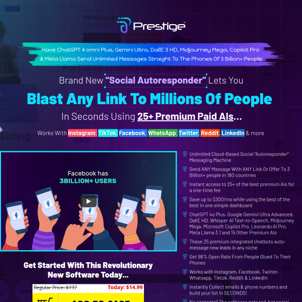 Prestige -A shortcut for instant results and finally cash in just like the “big guys”