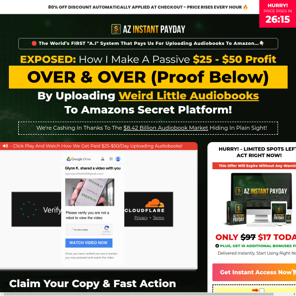 Earn $25-$50 /each by Uploading an Amazon DFY Audiobook