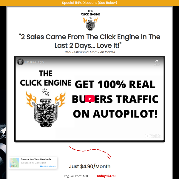 8.The Click Engine - Get 100% REAL Buyer Traffic