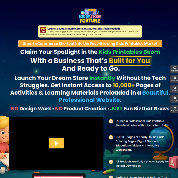 Kiddy Store Fortune – Build a Profitable Online Kids’ Store From Scratch 👶💼