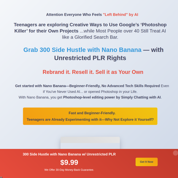 Side Hustles with Nano Banana w/ Unrestricted PLR