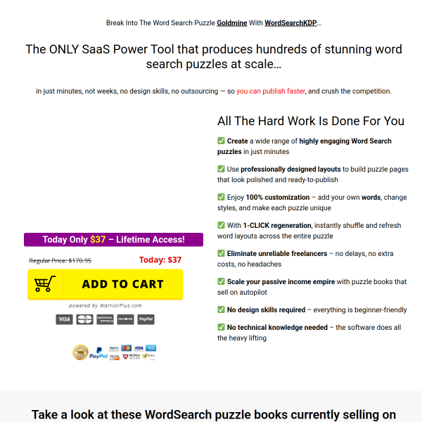 WordsearchKDP - Puzzle Book (Micro SaaS)