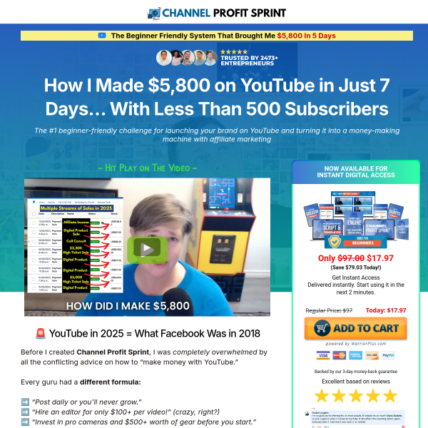 Launch n turn your Youtube Channel into a money-making machine with affiliate marketing