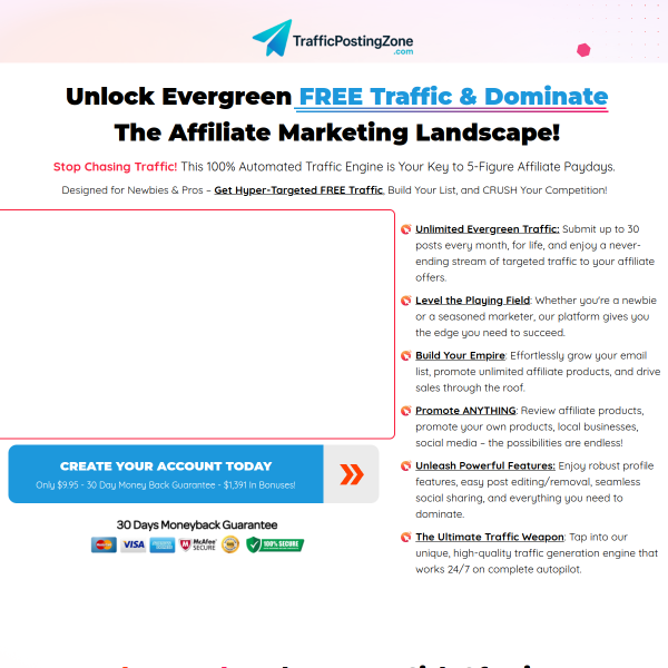 Traffic Posting Zone