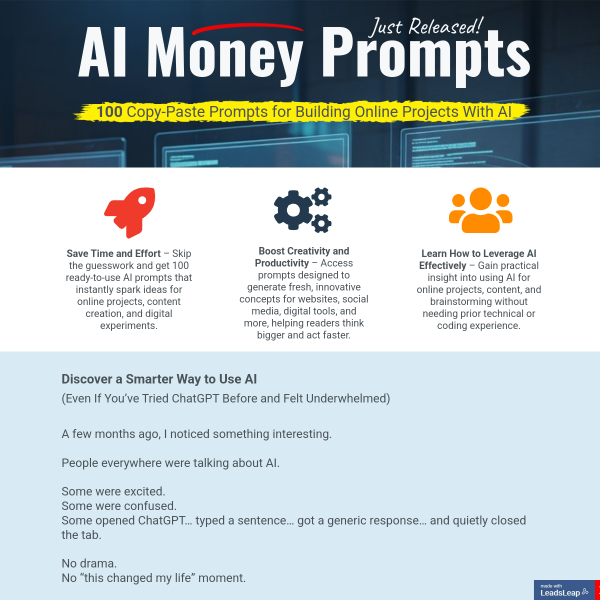 100 AI Money Prompts: Copy-Paste Your Way to Online Income
