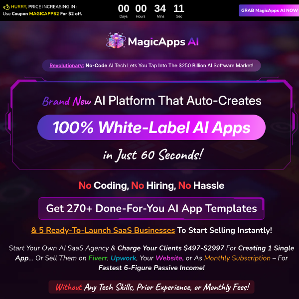 The Lazy Way to Build AI Apps and to profit BIG