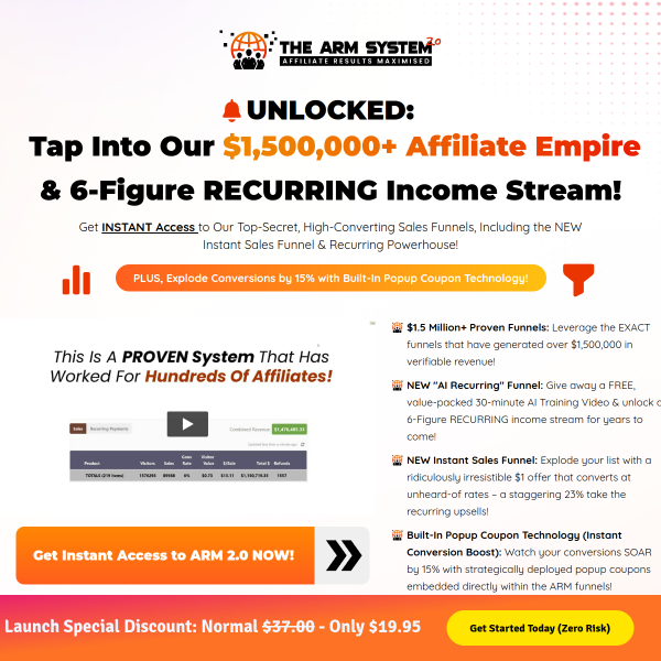Get 7 high-converting affiliate funnels and 6-figure INCOME STREAMS