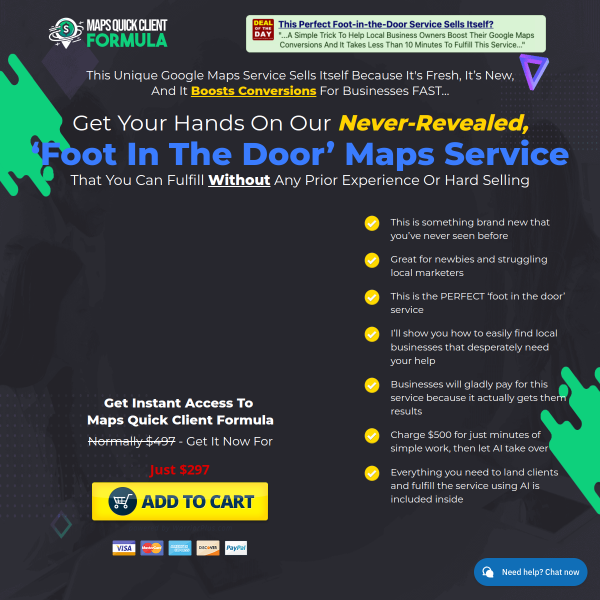 This unique google maps service sells itself and it boosts conversions for businesses fast…