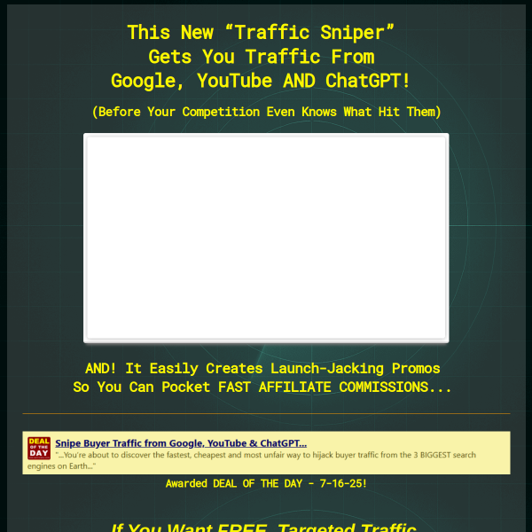Traffic Sniper  Gets You Traffic TOP 3 TRAFFIC SOURCES
