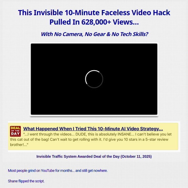Invisible Traffic System