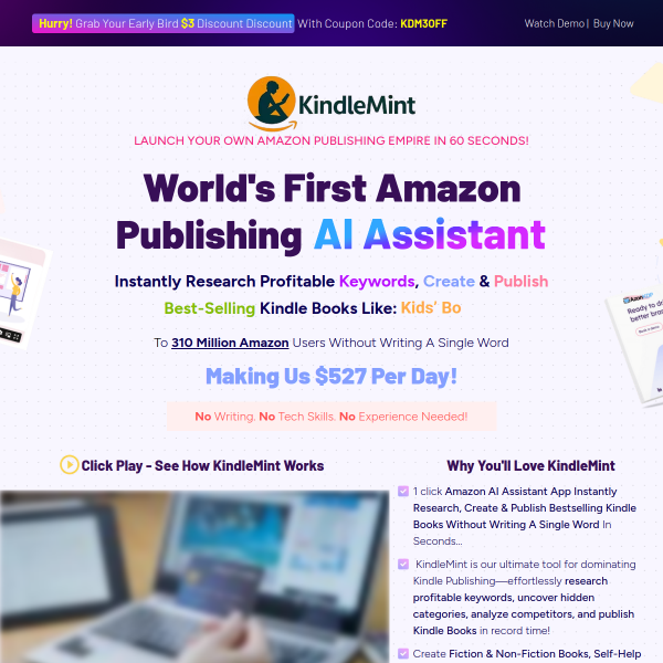 Generate Passive Income with KindleMint—No Experience Required!