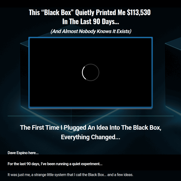 Black Box Profits is making  LOTS of sales 24/7 On autopilot