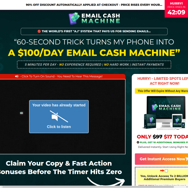 Know how to turn emails into daily $100+ payments