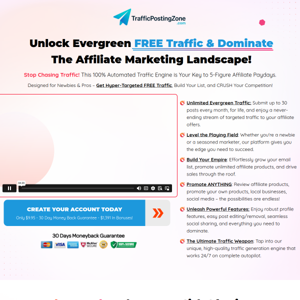 This 100% Automated Traffic Engine is Your Key to 5-Figure Affiliate Paydays.