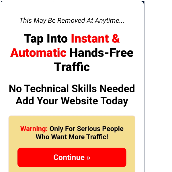 STOP! 🛑 0 Experience- MAX TRAFFIC