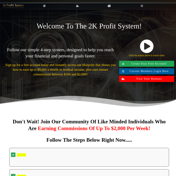 2k per Week Profit System