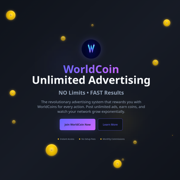 💰 Earn Worldcoins Just for Viewing Ads — Join the Revolution!