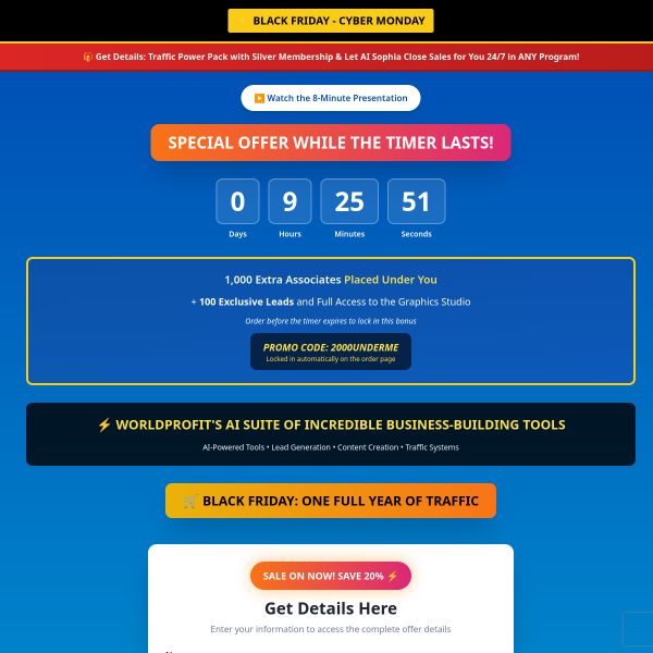 Black Friday Mega Deal — Get Worldprofit’s Biggest Bonuses of the Year!