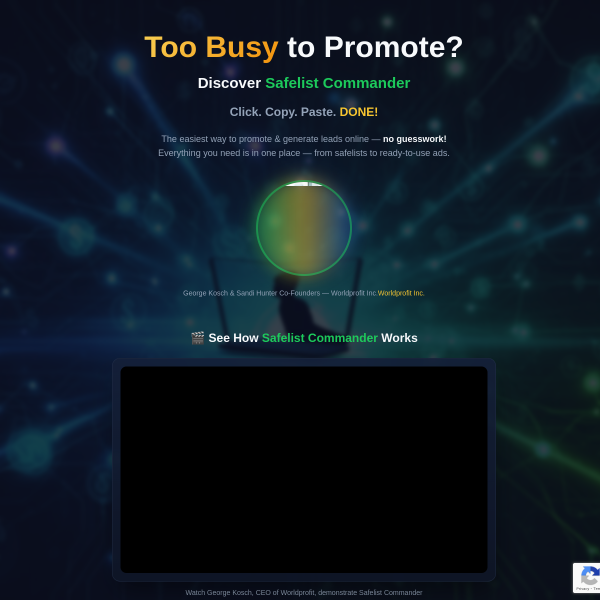 🚀 Safelist Commander — Control, Automate & Multiply Your Traffic!