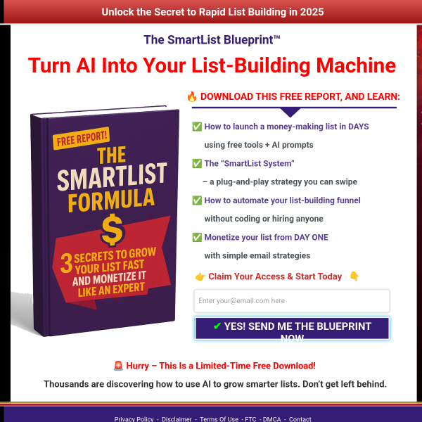 How to launch a money-making list in DAYS  using free tools + AI prompts