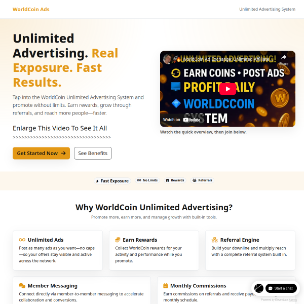 RBK Unlimited Advertising System - NO Limits - FAST Results