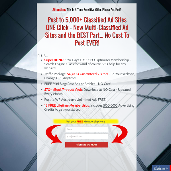 Post to 5,000+ Classified Ad Sites ONE Click