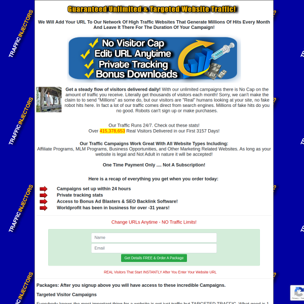 Guaranteed Unlimited & Targeted Website Traffic
