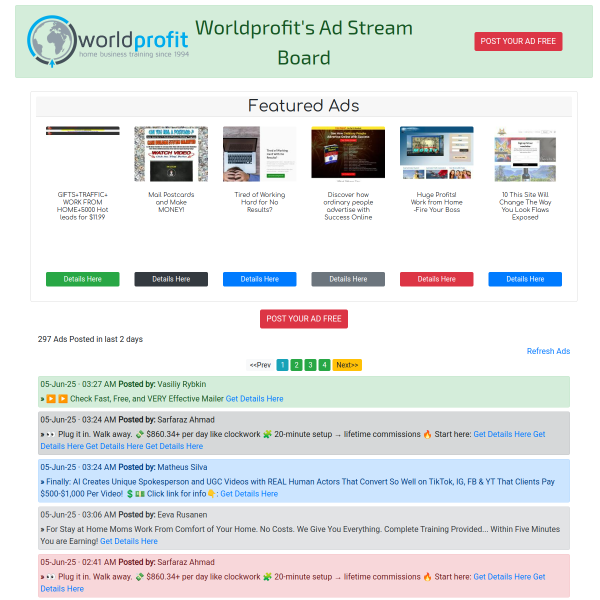 World's Largest [F_R_E_E] Ad Stream Board - Over 10,000 Ad Views EVERY Day