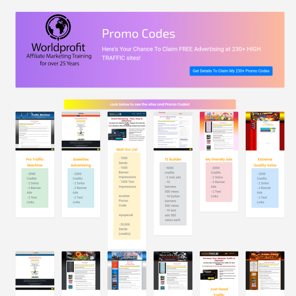 Advertise on 200+ Sites — Free Lifetime Access!