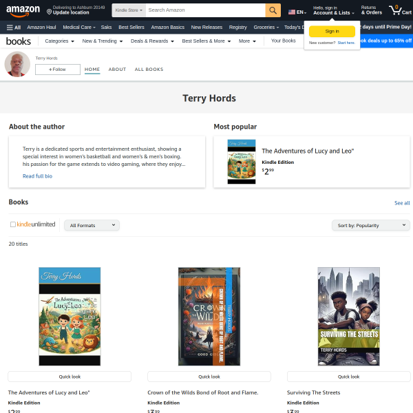 Terry Hords Books