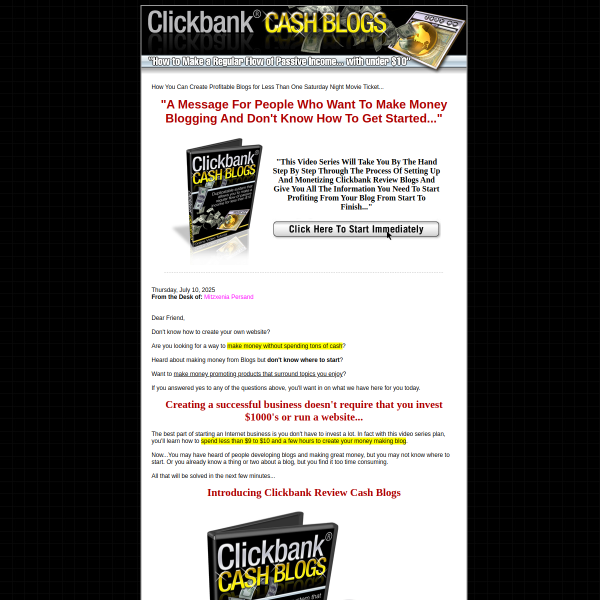 Financial freedom with clickbank