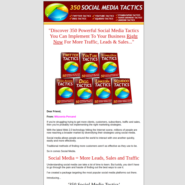 Social media tactics