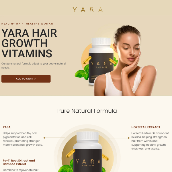 YARA HAIR GROWTH VITAMINS