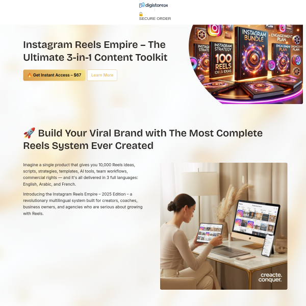 Build Your Viral Brand with The Most Complete Reels System Ever Created