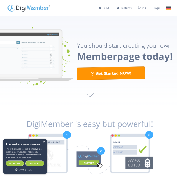 You should start creating your own  Memberpage today!
