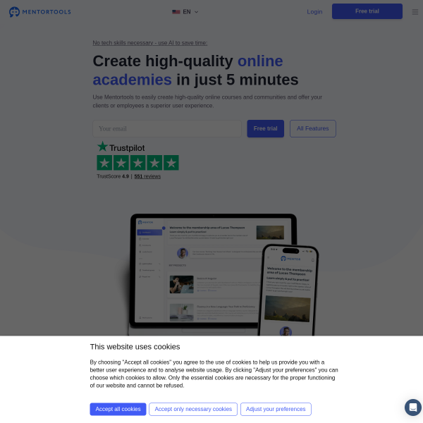 Mentortools – The Smarter Way to Sell Courses Online