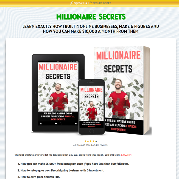 Unlock the Millionaire Mindset with Millionaire Secrets eBook