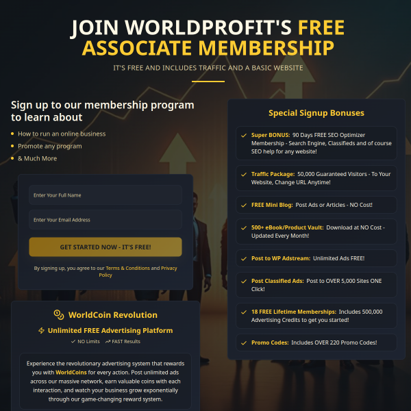 BECOME A WORLD PROFIT ASSOCIATE (START FREE)