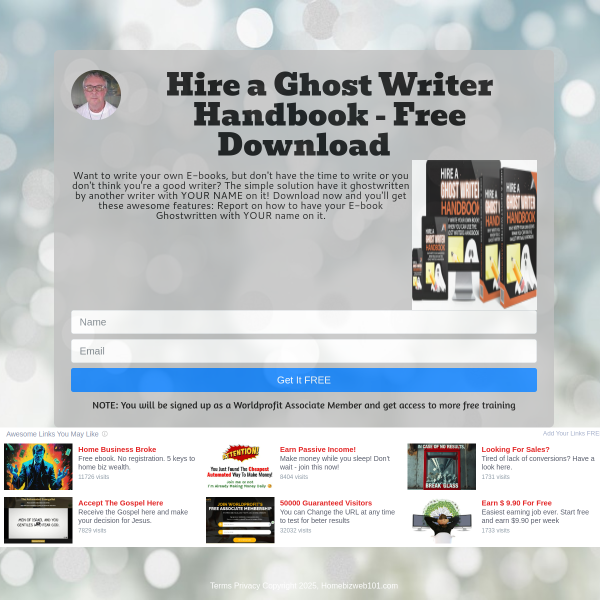 Hire a Ghost Writer Handbook - Free eBook