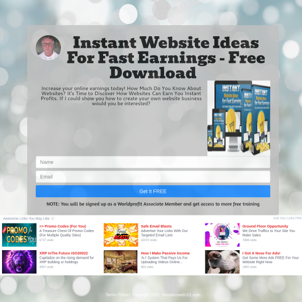 Instant Website Ideas For Fast Earnings - Free Download