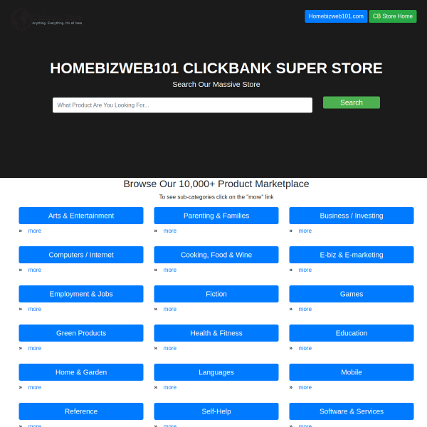Discover the Ultimate ClickBank Superstore for All Your Online Shopping Needs!