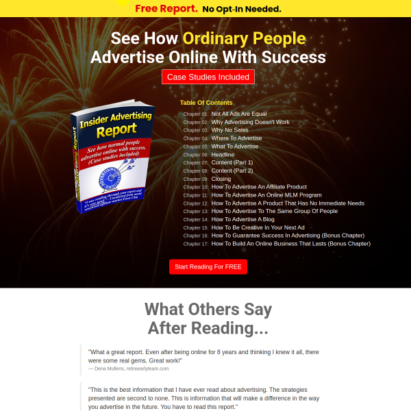 Giveaway - Insider Advertising Report