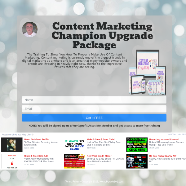 Content Marketing Champion Upgrade Package