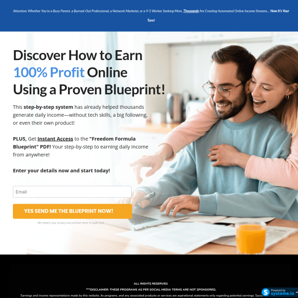Work 2 Hours A Day From Home Or Smart Phone & Earn 100% Profit -No Boss, No Inventory