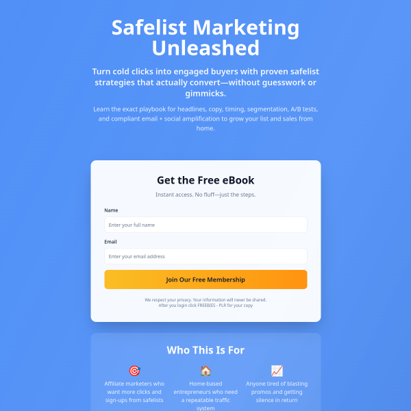 💡 Safelist Marketing That Actually Works