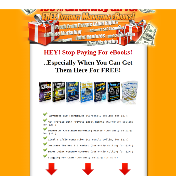 Free Internet Marketing eBooks & Traffic Package