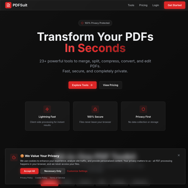 Your Free Online PDF Powerhouse PDFSuit