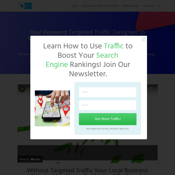 We Give You Real Visitors To Your Website Now!