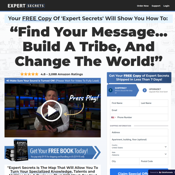 Your FREE Copy Of 'Expert Secrets'.